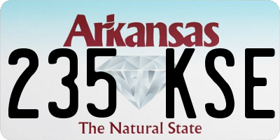 AR license plate 235KSE