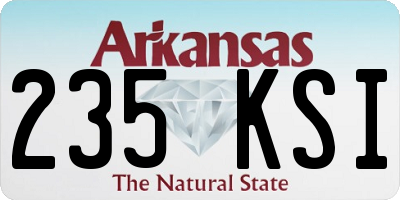 AR license plate 235KSI
