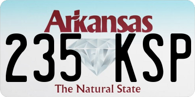 AR license plate 235KSP