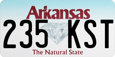 AR license plate 235KST