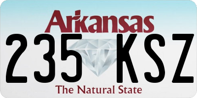 AR license plate 235KSZ