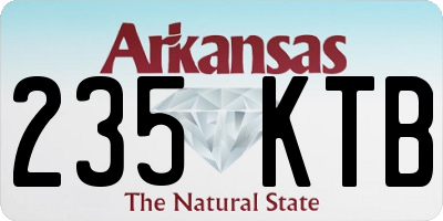 AR license plate 235KTB