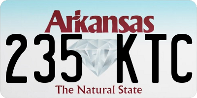 AR license plate 235KTC