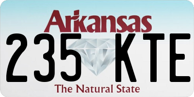 AR license plate 235KTE