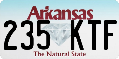 AR license plate 235KTF