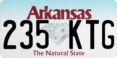AR license plate 235KTG