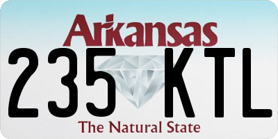 AR license plate 235KTL