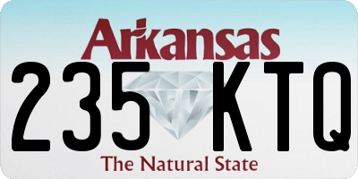AR license plate 235KTQ