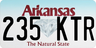 AR license plate 235KTR