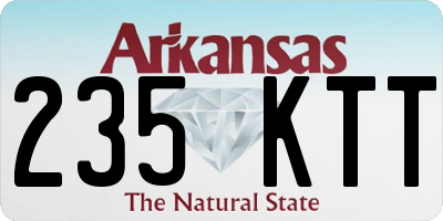 AR license plate 235KTT