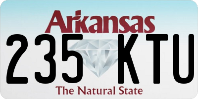 AR license plate 235KTU