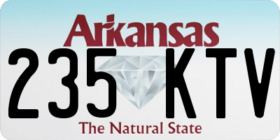 AR license plate 235KTV