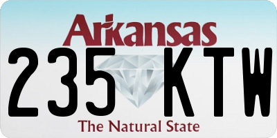 AR license plate 235KTW
