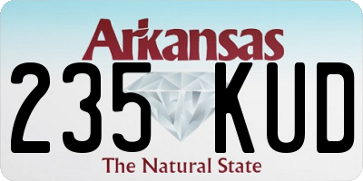 AR license plate 235KUD