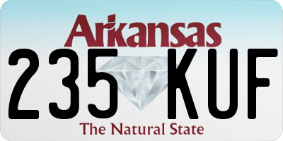 AR license plate 235KUF