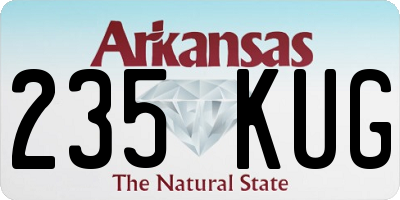 AR license plate 235KUG