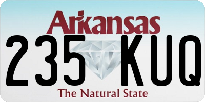 AR license plate 235KUQ