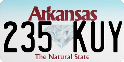 AR license plate 235KUY