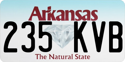 AR license plate 235KVB