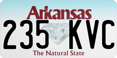 AR license plate 235KVC