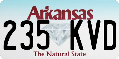 AR license plate 235KVD