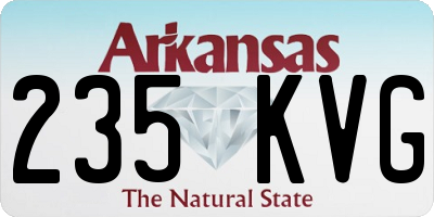 AR license plate 235KVG