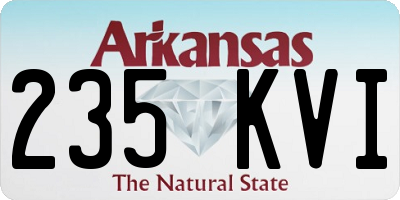 AR license plate 235KVI