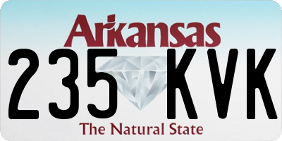AR license plate 235KVK