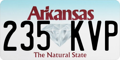 AR license plate 235KVP
