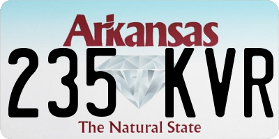 AR license plate 235KVR
