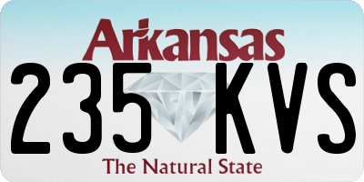 AR license plate 235KVS