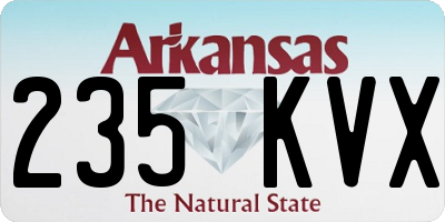 AR license plate 235KVX
