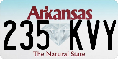 AR license plate 235KVY