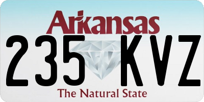 AR license plate 235KVZ