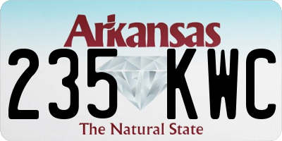 AR license plate 235KWC