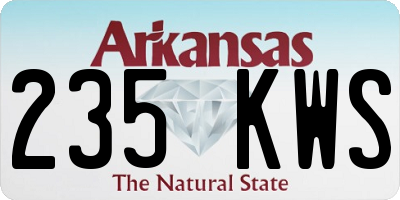 AR license plate 235KWS