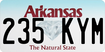 AR license plate 235KYM