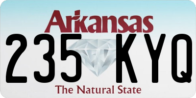 AR license plate 235KYQ