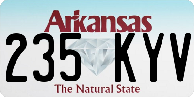 AR license plate 235KYV