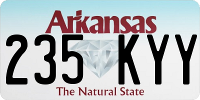 AR license plate 235KYY