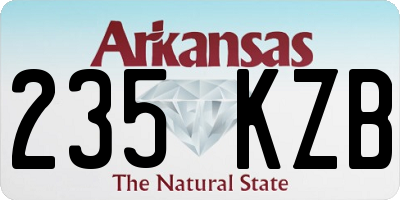 AR license plate 235KZB