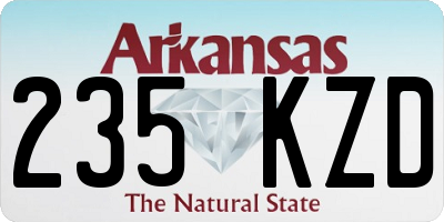 AR license plate 235KZD