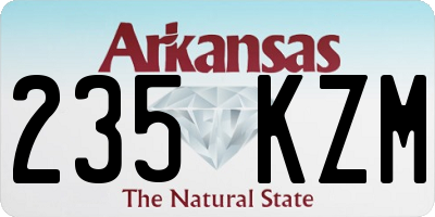 AR license plate 235KZM