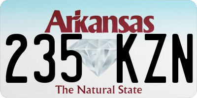 AR license plate 235KZN