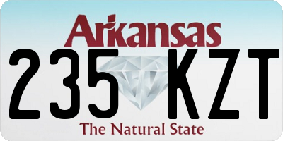 AR license plate 235KZT