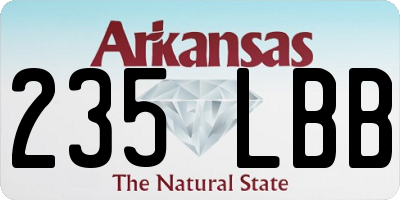 AR license plate 235LBB