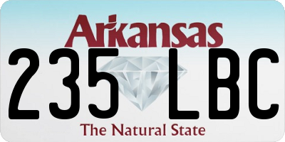 AR license plate 235LBC