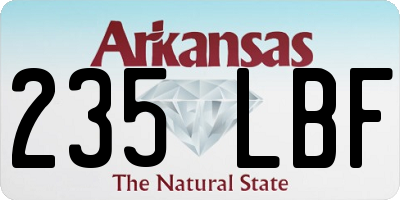 AR license plate 235LBF