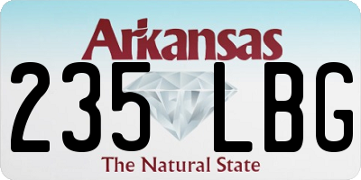 AR license plate 235LBG