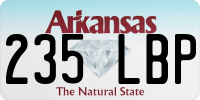 AR license plate 235LBP